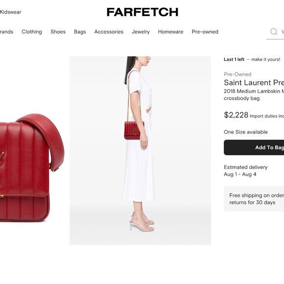 Saint Laurent Large Monogram Vicky Bag - Picture 6 of 7